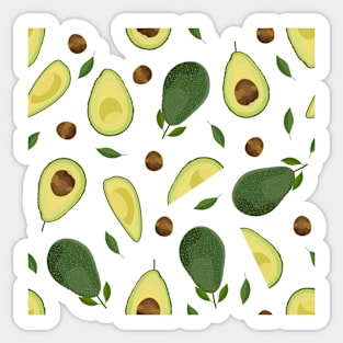 Avocado Pattern Sticker